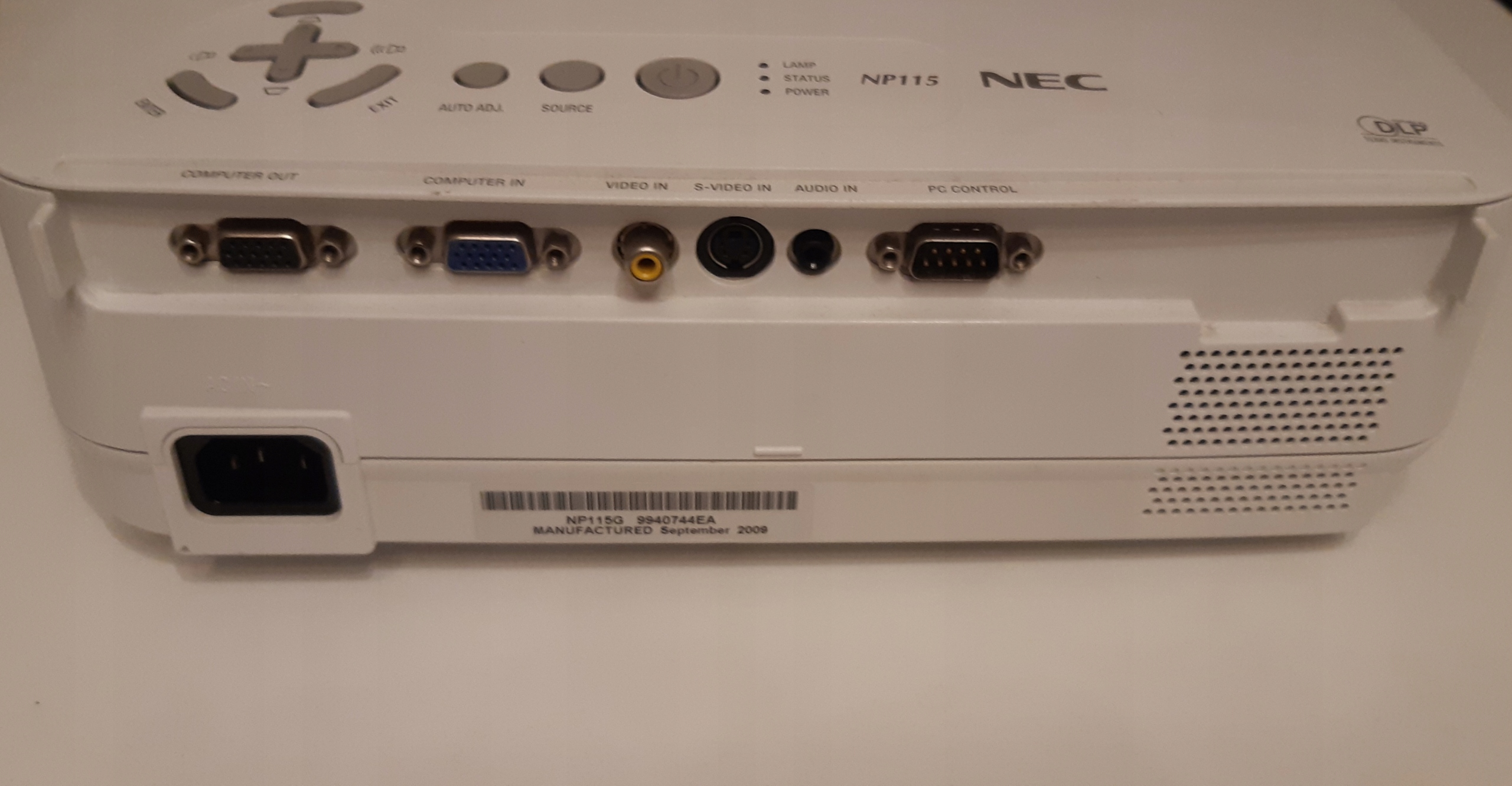 NEC NP115 OPIS! Kod producenta NP115