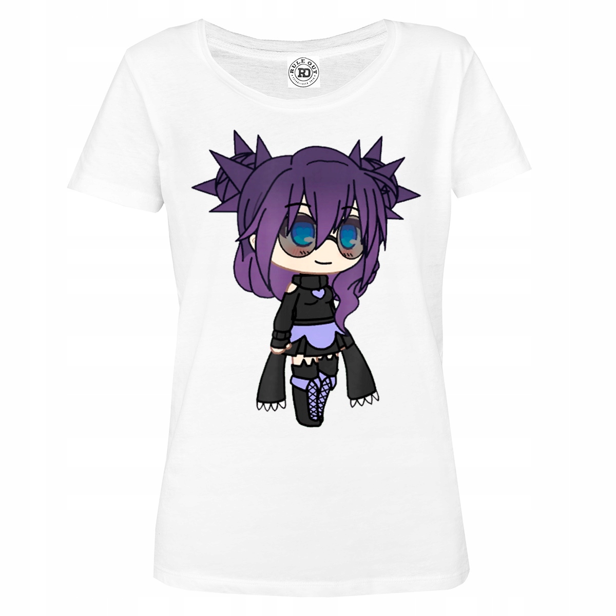 

Damska Koszulka Kwaii Anime Girl Pastel Punk Manga