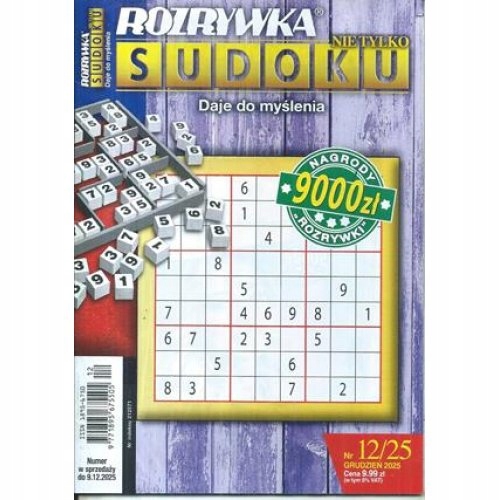 Krzyżówki Rozrywka nie tylko sudoku nr 12/2025.