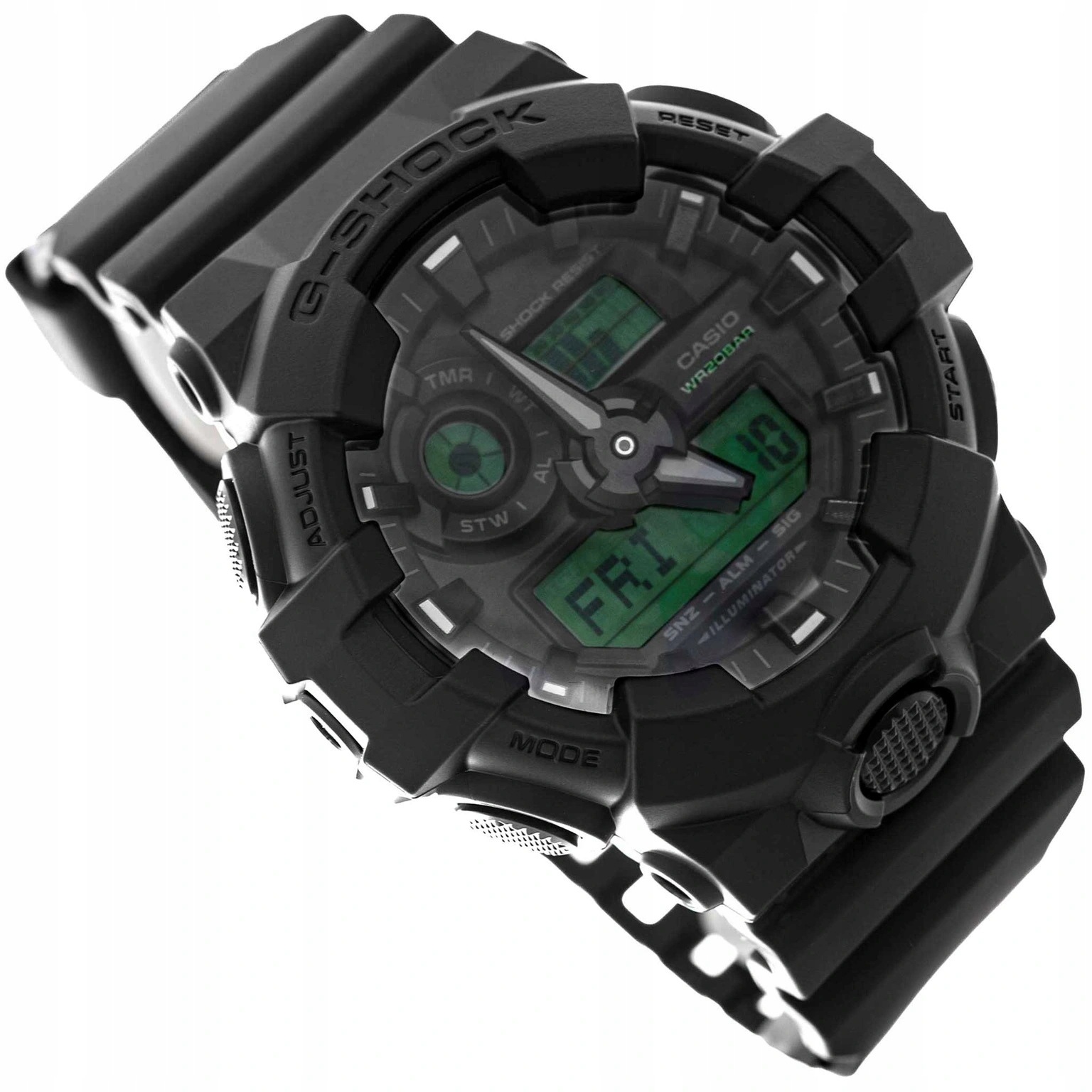 Pánské Hodinky Casio GA-700BEG-1AER G-shock 200 M, Černé Na Řemínku