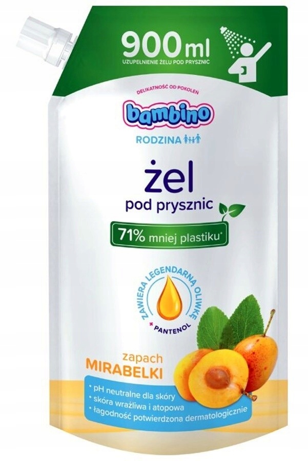 BAMBINO RODZINA Mirabelki żel pod prysznic 900ml