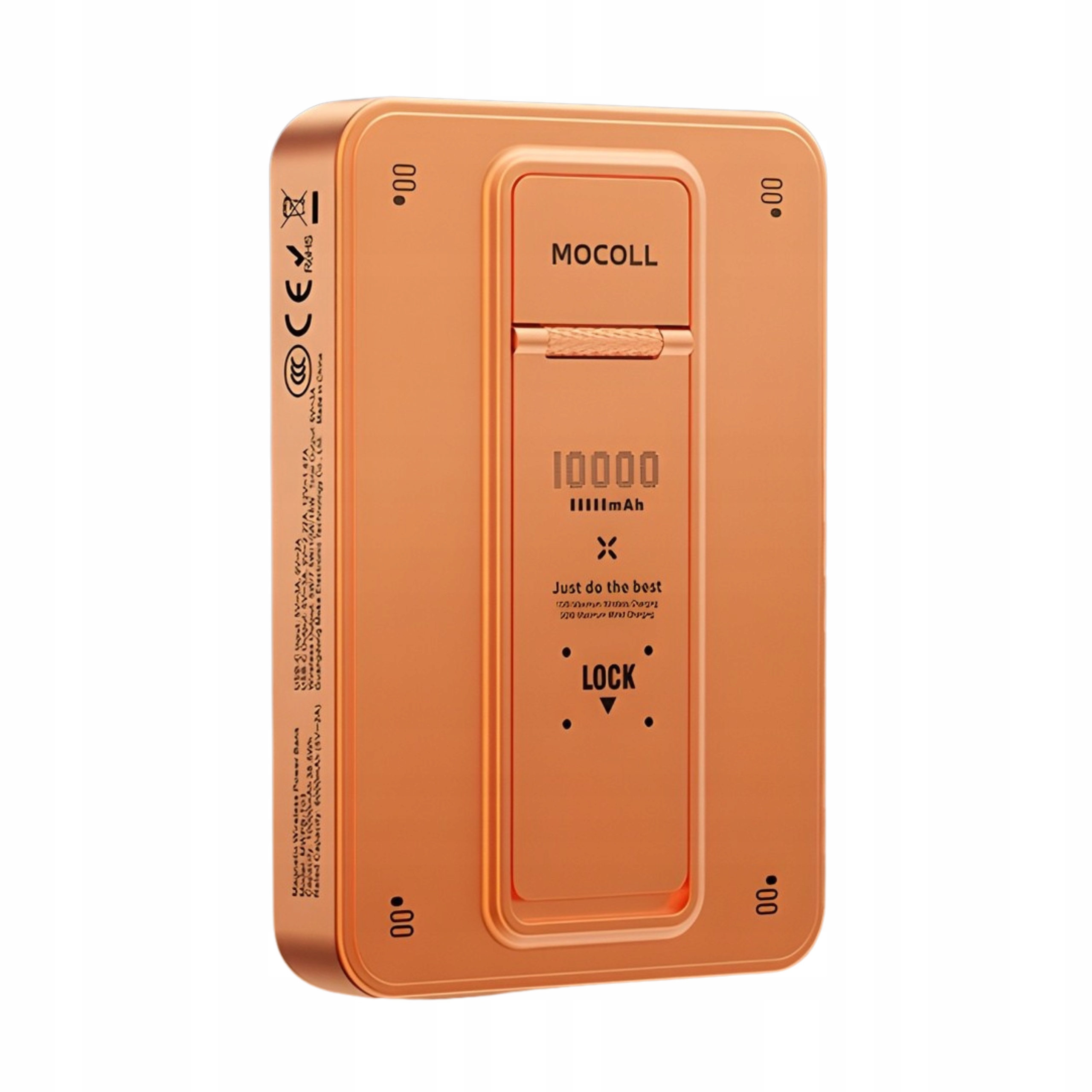 Powerbank Mocoll Ultra Slim 10000mAh z nóżką Pomarańczowy