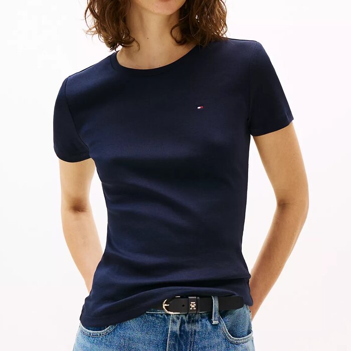 Tričko Tommy Hilfiger klasické bavlněné modré L (nové)