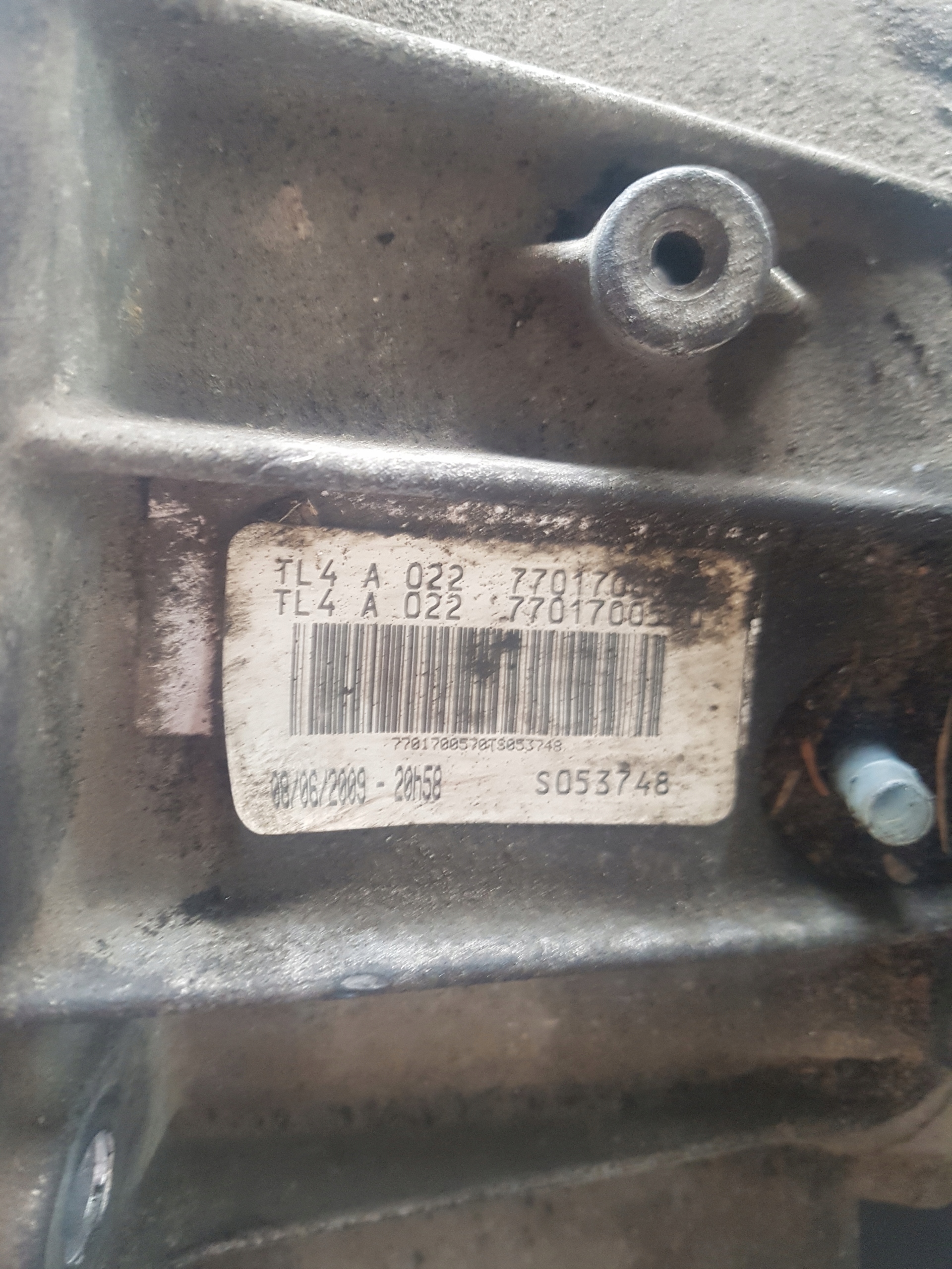 CAMBIO manuale RENAULT MEGANE 3 TL4A022