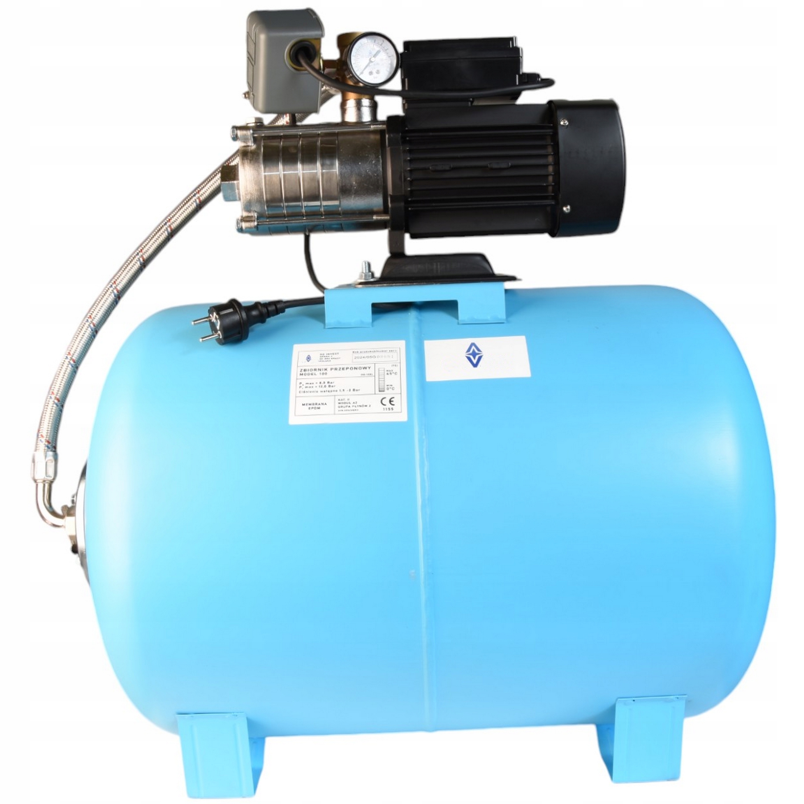 Hydroforová Sada 100 L Čerpadlo Alpinox 750 Výkonné 550 W 4200 L/h Nádrž