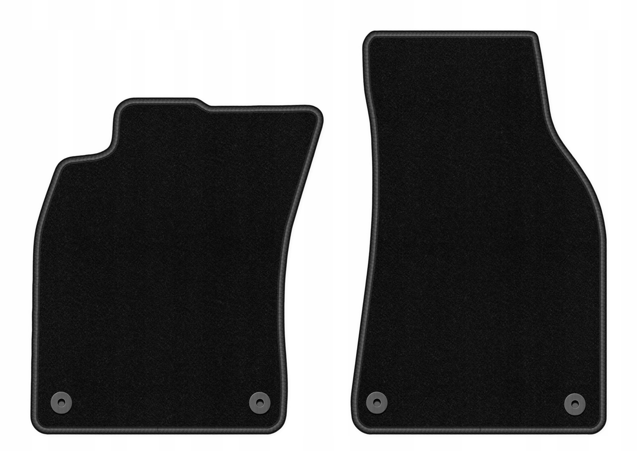 Dywaniki welurowe do Audi A6 C6 Fl 2006-2011 przód Basic czarne 2 szt.