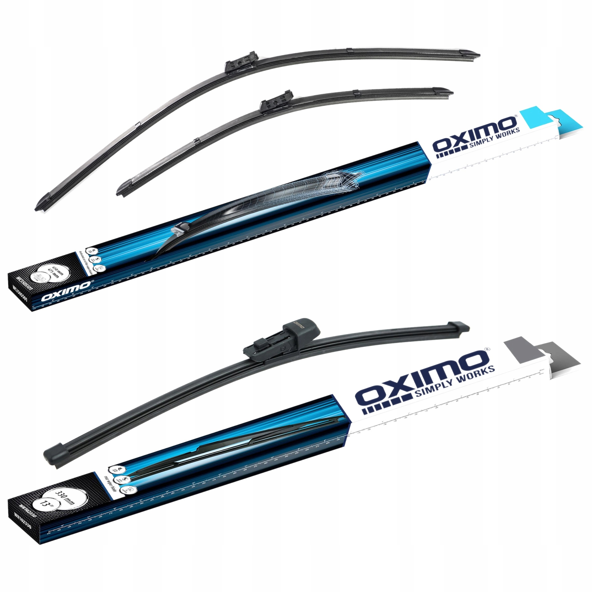 Wycieraczki Oximo Opel Astra K SportsTourer Kombi 06.2012-06.2019 Przód+tył