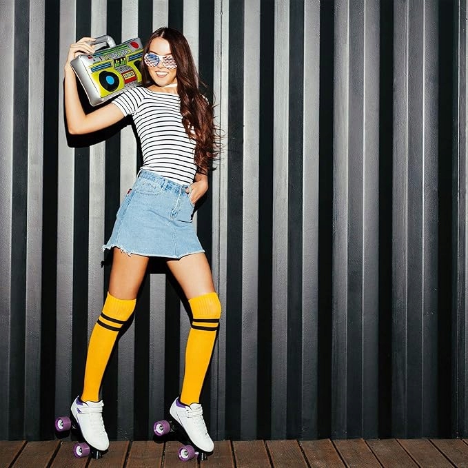 DMUCHANY MAGNETOFON BOOMBOX RADIO DISCO LATA 80 DMUCHANIEC KARNAWAŁ BALON Kolor dominujący wielokolorowy