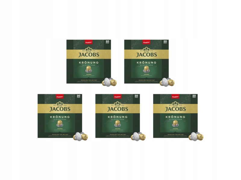 Kapsułki Jacobs Lungo Krönung Signature do ekspresu Nespresso 5 x 20 szt.