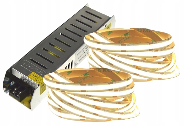 Veľmi silná Led páska Neon Cob 24V biela Neutrálna napájací zdroj na strop 10 m