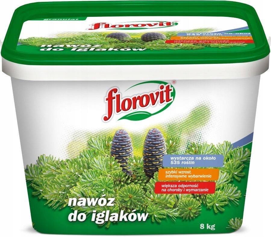 Hnojivo pro jehličnany Minerální granulát 8 kg Kbelík Florovit