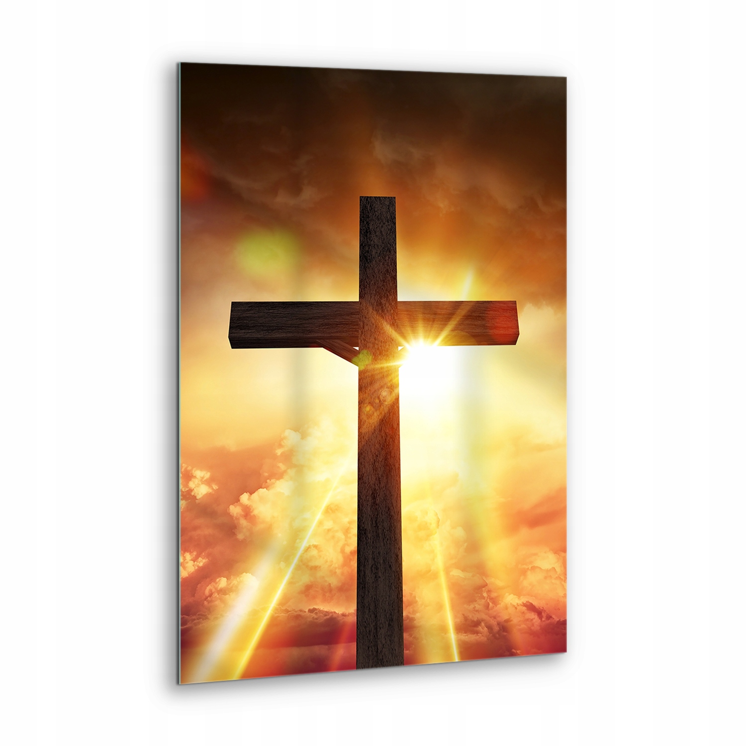 Obraz na skle do obývacího pokoje Kříž požehnání