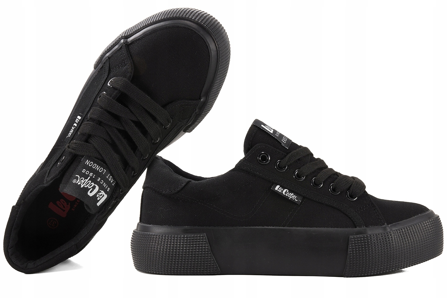 Lee Cooper LCW-22-31-0885L Polokozačky Tenisky Textilní Tenisky 38 Černá