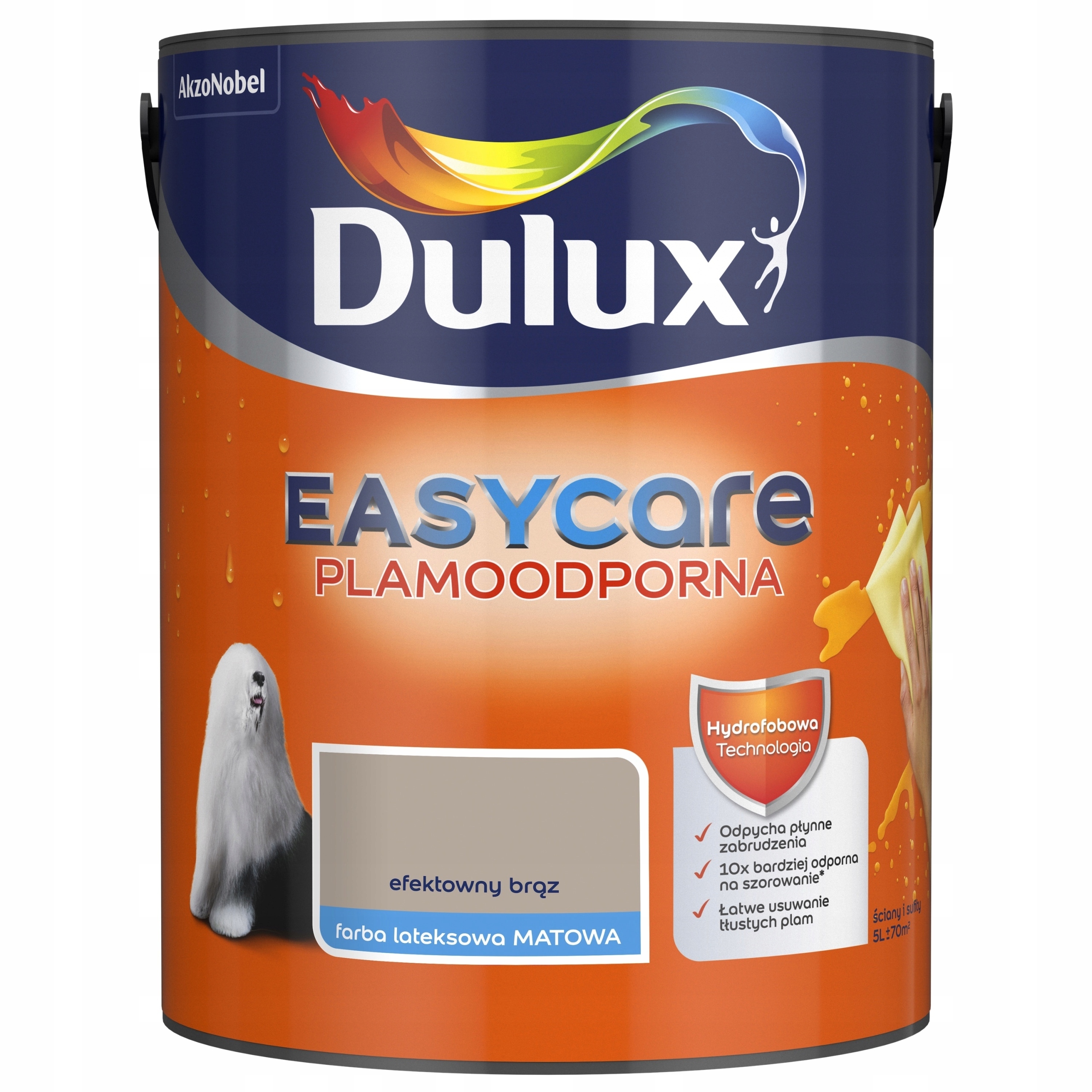 Dulux Easy Care Barva Odolná Vůči Skvrnám, Efektní Hnědá 5L