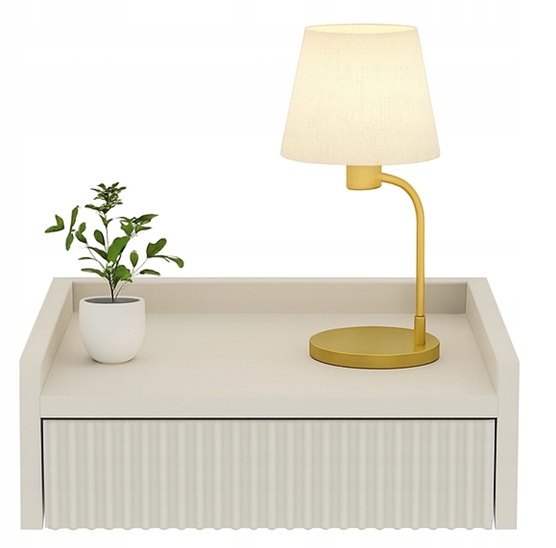 Nočný stolík závesný Nuvia 45 kašmír závesná skrinka nástenná 45x35