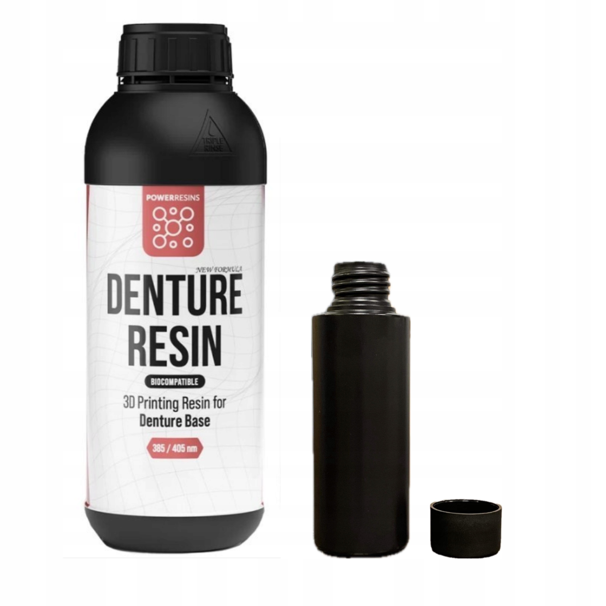 Zubní Uv pryskyřice PowerResins Denture 0,1 kg 0,1 l pro 3D tisk