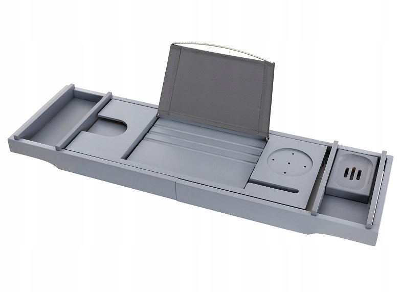 LUX REGULOWANA PÓŁKA NA WANNĘ ORGANIZER BAMBUS SN