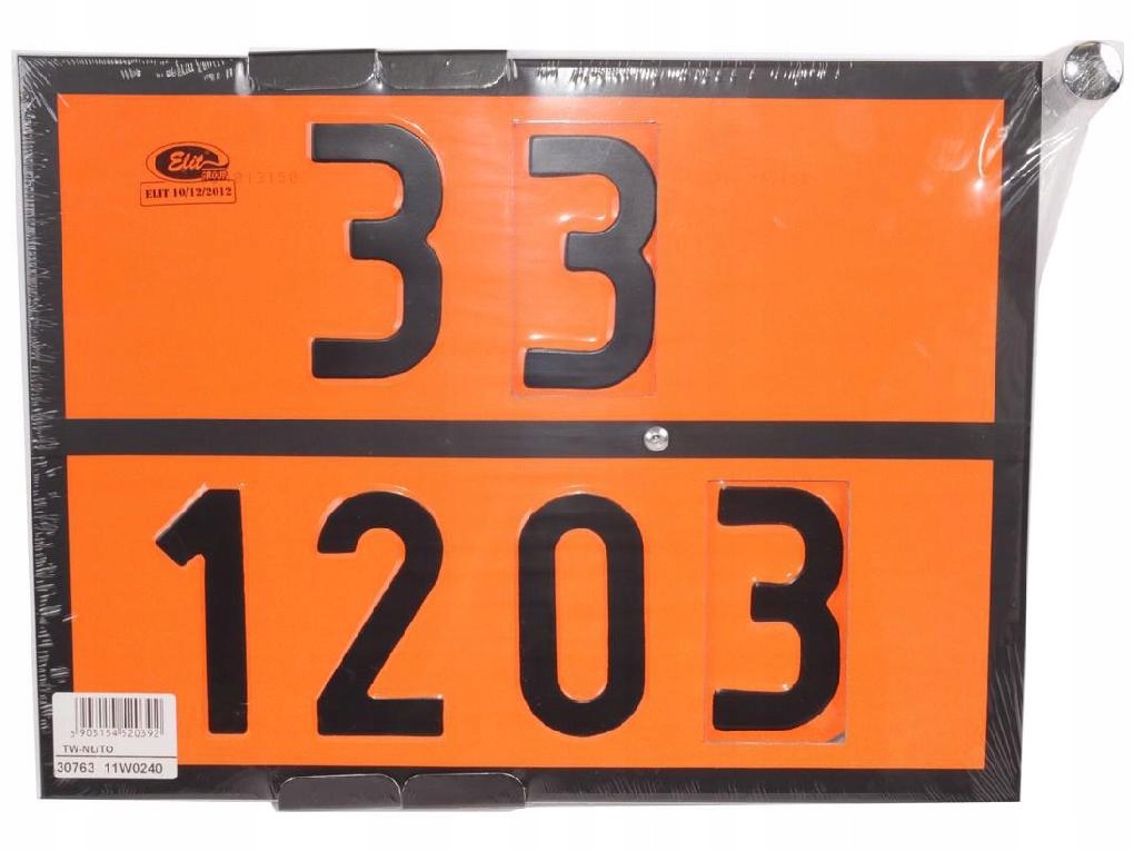 

Tablica Adr Obrotowa 30-1202/33-1203 On/b