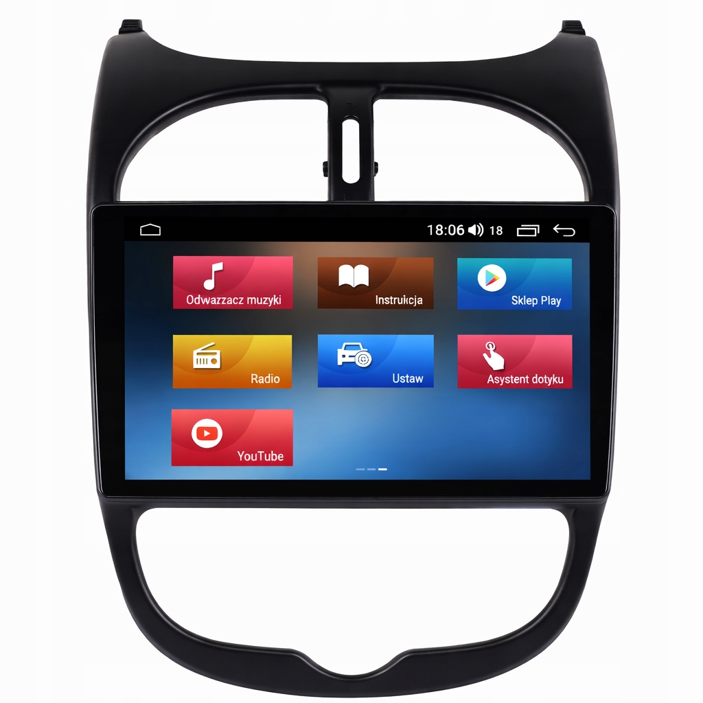 Rádio Navigácia Gps Peugeot 206/CC/SW Android Auto