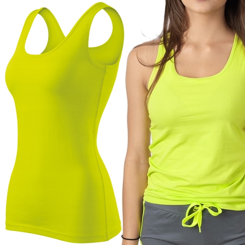 

Bluzka Bawełniana Top Koszulka ramiączka