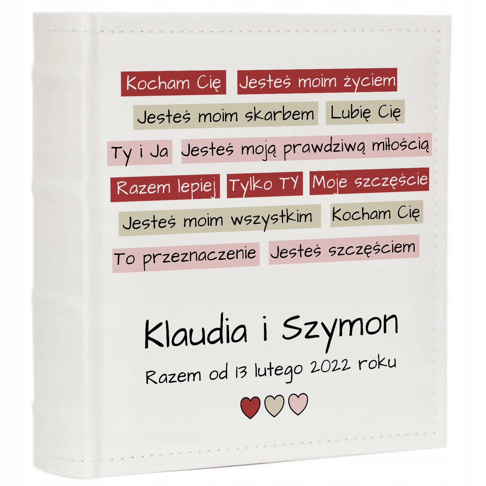 Album Eko Kůže Dárek K Valentýnu Jména Datum Pro Páry 200 Stran Bílé