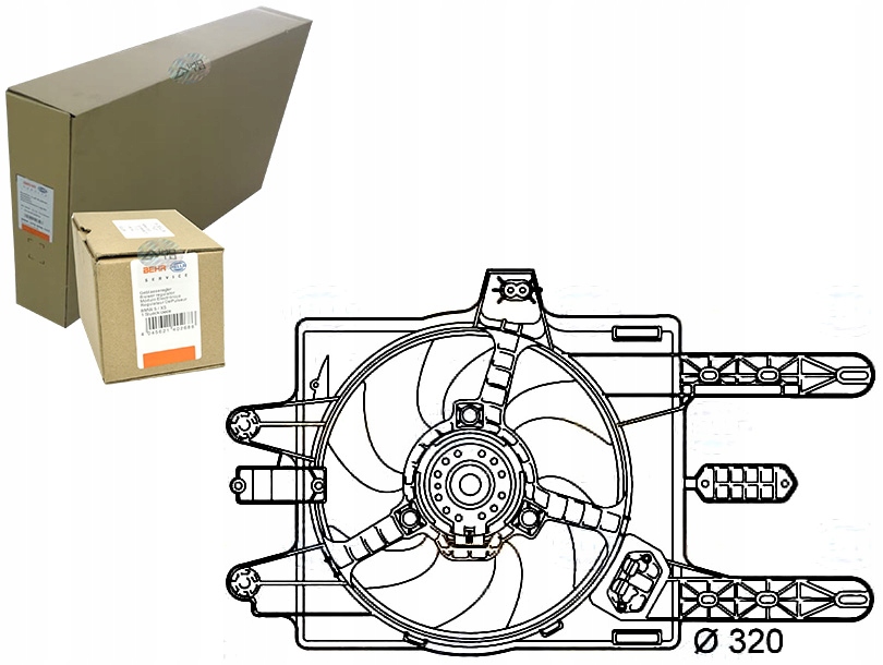 BEHR HELLA VENTILÁTOR CHLADIČA