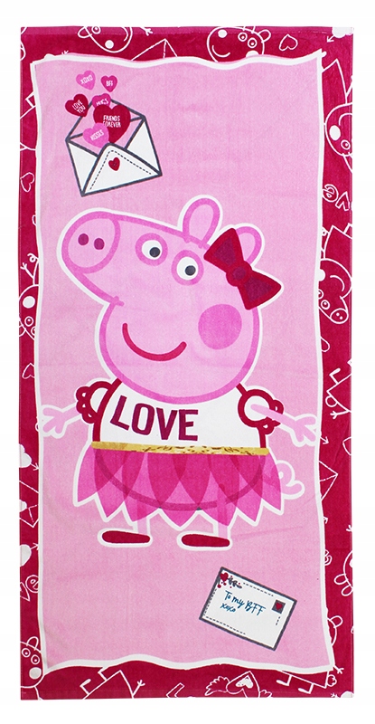 

Świnka Peppa Duży Ręcznik Dla Dziecka 70X140CM
