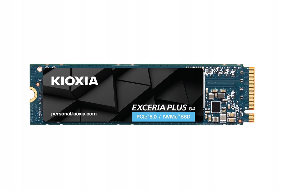 SSD KIOXIA EXCERIA PLUS G4 1TB M.2 2280-S3-M PCIe Gen5 x4 NVMe, Read/Write: 10000/7900 MBps, IOPS 1300K/1400K, TBW: 600 — 8