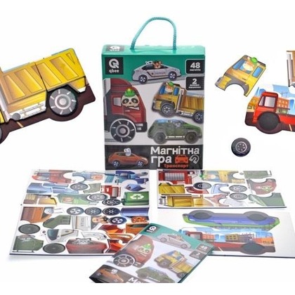 Gra magnetyczna Transport. 48 magnesów Qbee