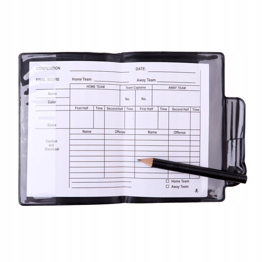 Soccer Referee Red Card Yellow Card Football With Model Zestaw sportowy Portfel Notebook