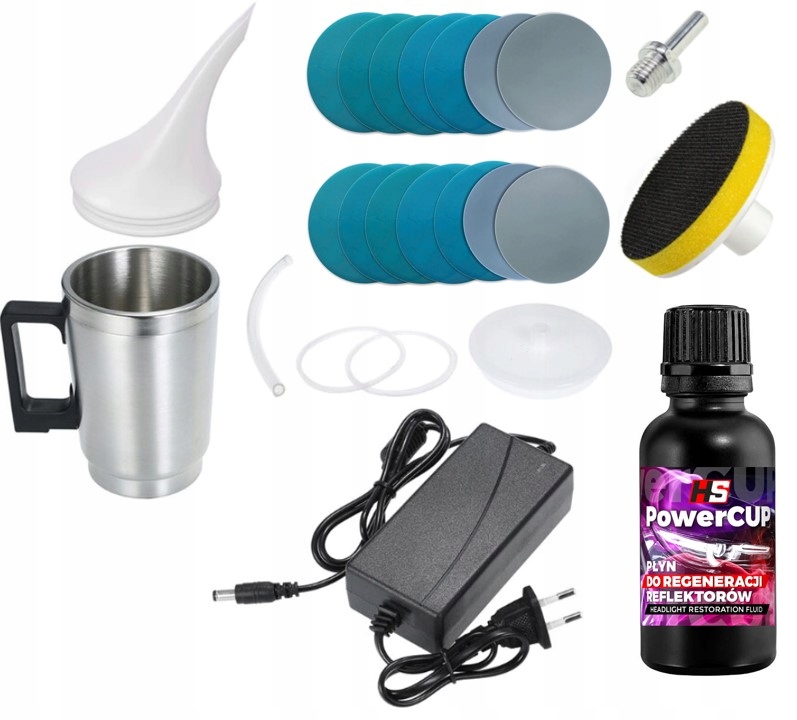 HS POWERCUP ZESTAW DO REGENERACJI LAMP REFLEKTORÓW Rodzaj polerowanie lamp