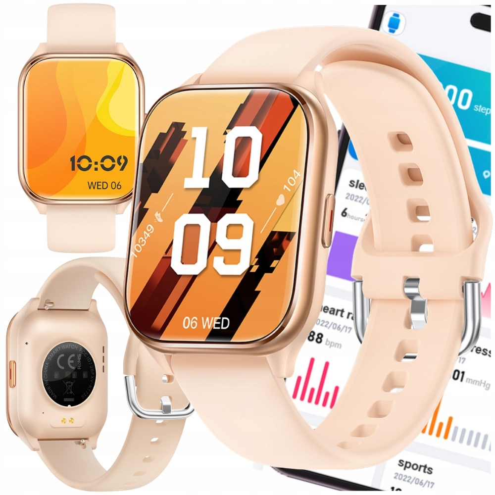 Smartwatch Zegarek Watch Damski Amoled Pro Menu Sportowy Pl Ultra Męski Gt