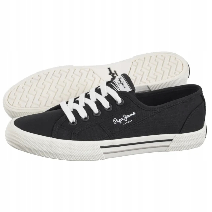 Boty Tenisky Pepe Jeans Brady Basic W Black PLS31287 999 Černé