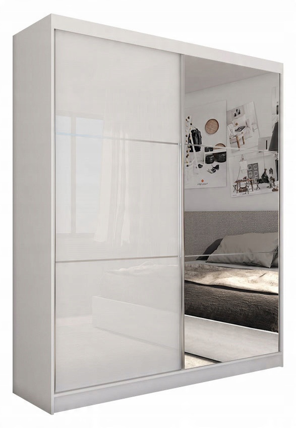 

Szafa dwudrzwiowa przesuwna garderoba 160cm lustro