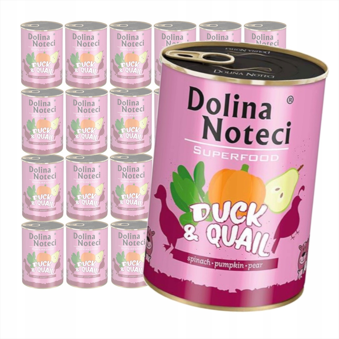 Levně Dolina Noteci Superfood Vlhké Krmivo pro psa Kachna s křepelkou 24x400g