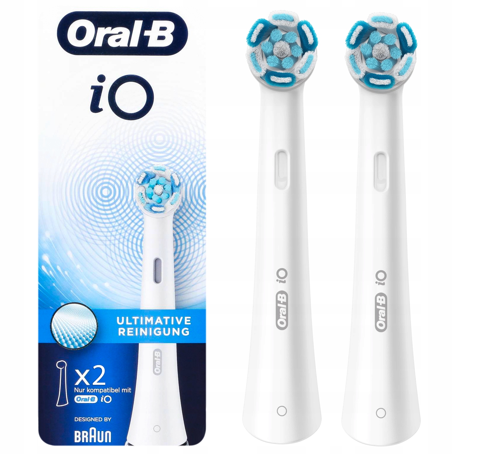 

2 Końcówki Oral-b Io Ultimate Clean White Biała