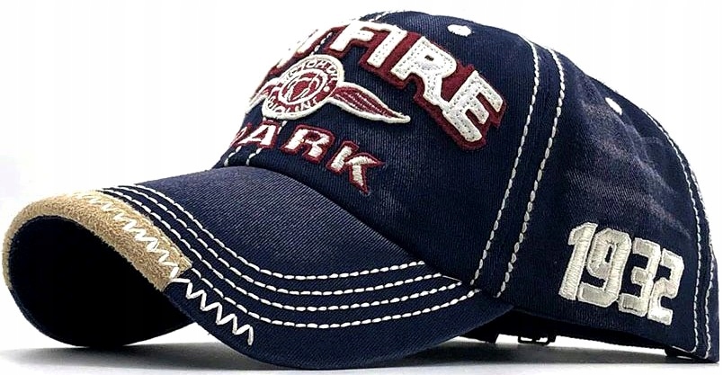 

Czapka Męska z daszkiem Jeansowa bejsbolówka retro