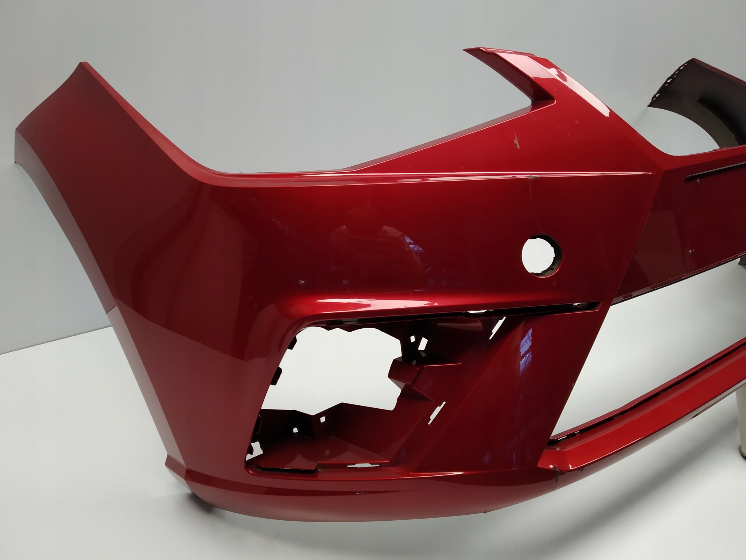 2017r + Seat Ibiza V bumper front without Otworow original claret