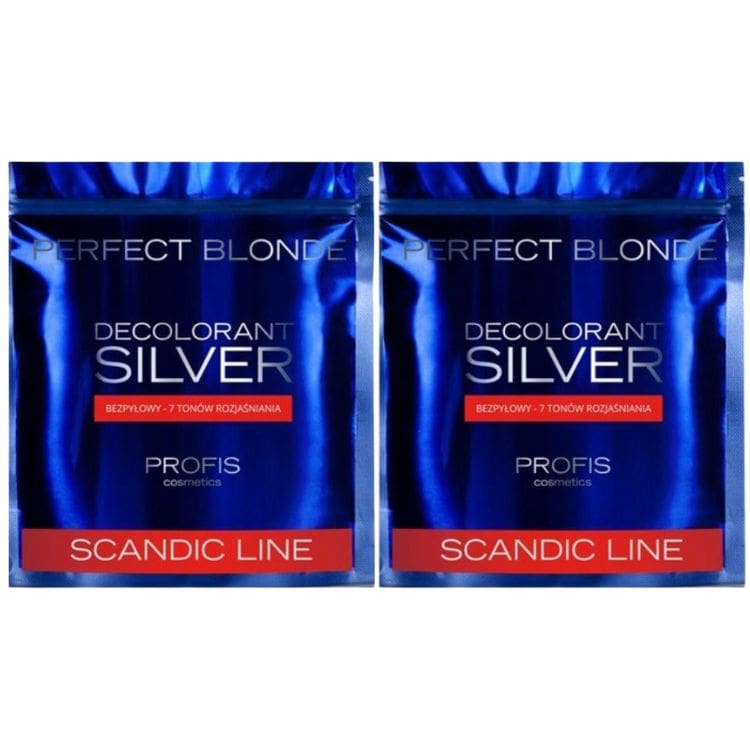 2XSCANDIC Decolorant Silver Bezprašný Zesvětlovač Na Vlasy Do 7 Tónů 500 G