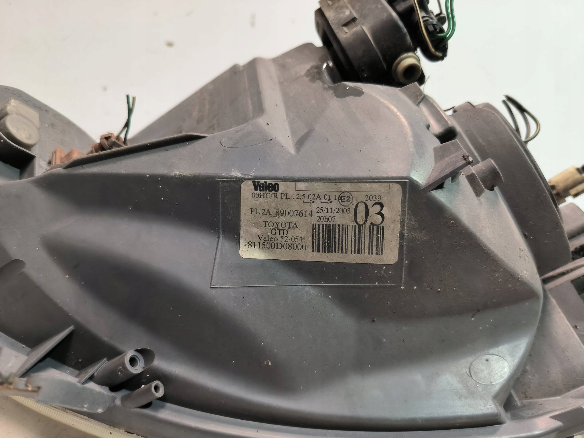 light left front EU 89007614 TOYOTA YARIS and