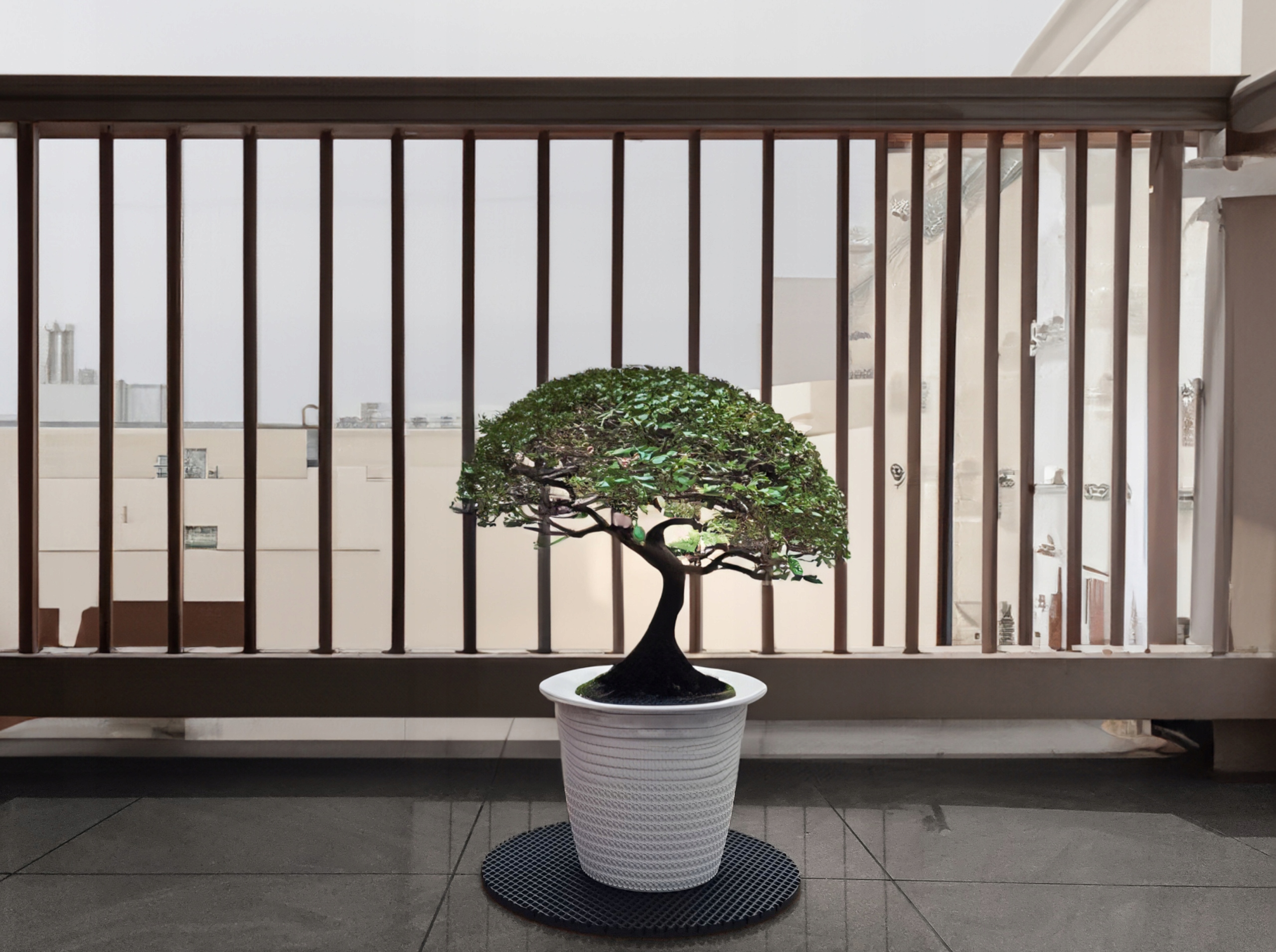 Okrągła podstawka pod doniczkę i donice EVA HOME - SZARA - 44cm Stan opakowania oryginalne