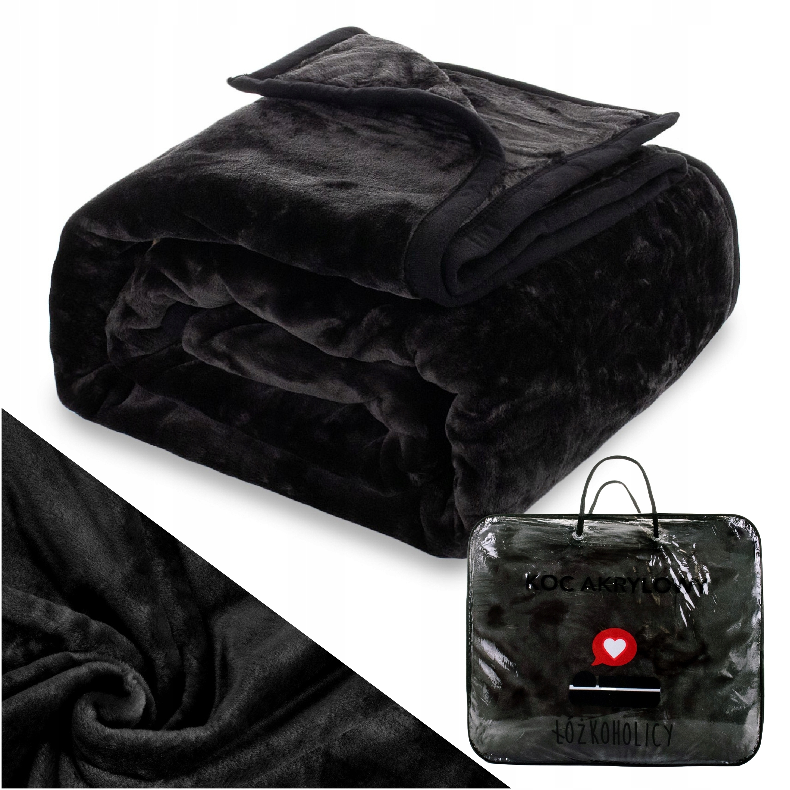 Akrylová deka 160x200 Tlustá Teplá nadýchaná Přikrývka na postel v Kufru