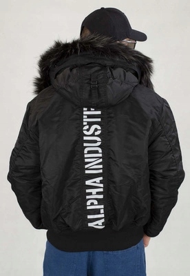 Zimní bunda Alpha Industries 45P Hooded Custom 113145 černo-černá