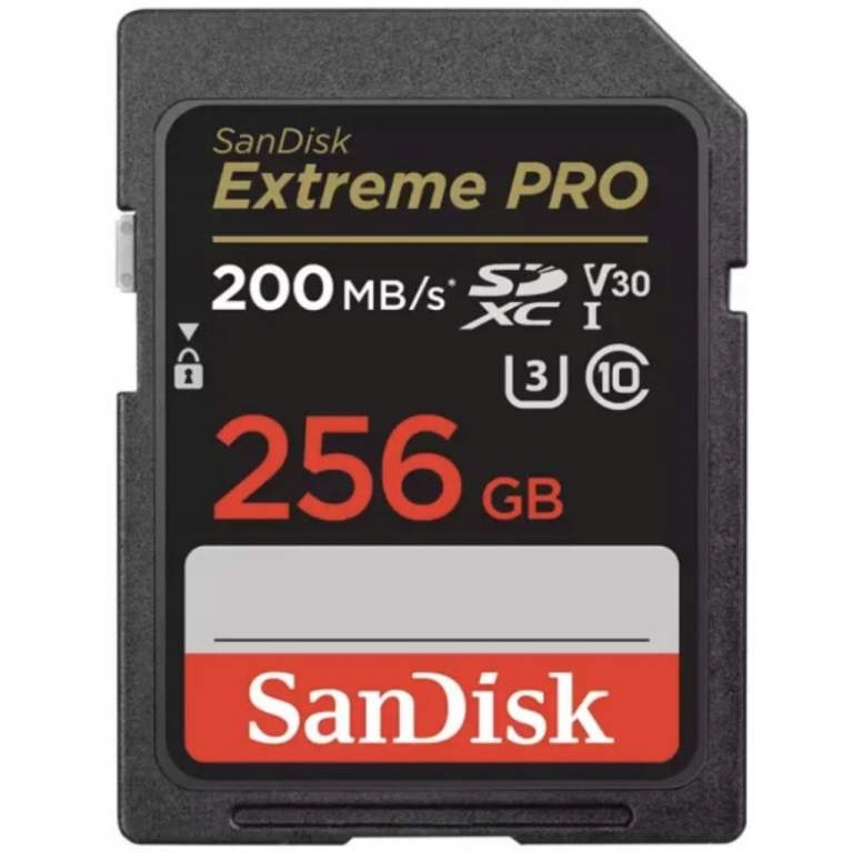 Karta pamięci Sandisk SDXC EXTREME PRO256GB 200MBs
