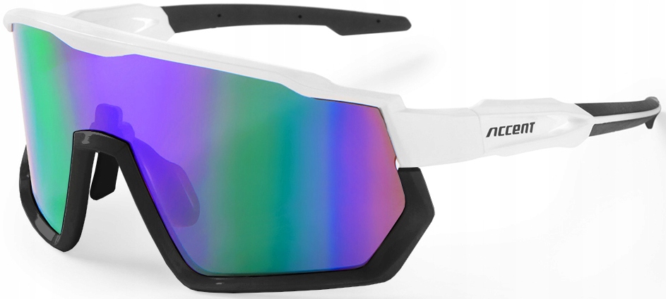 Cyklistické brýle Accent Shot Bílé S2 S3 Pouzdro