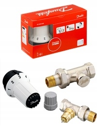 

Zestaw Grzejnikowy Prosty Głowica+zawory Danfoss