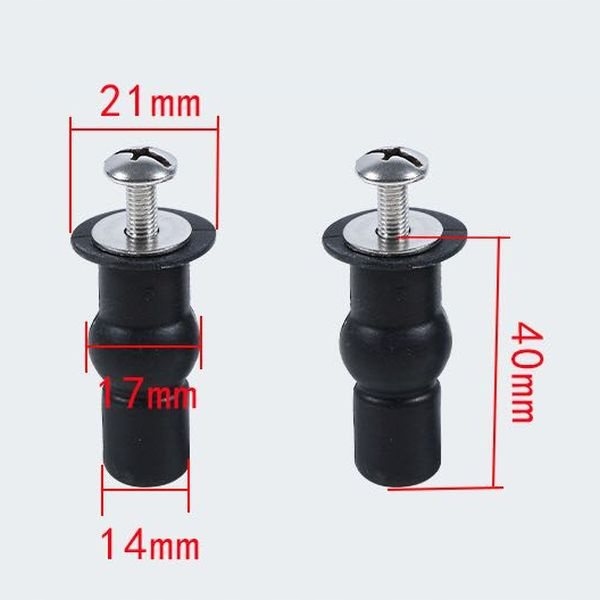 Śruba rozprężna do mocowania deski sedesowej 14mm Kolor przezroczysty