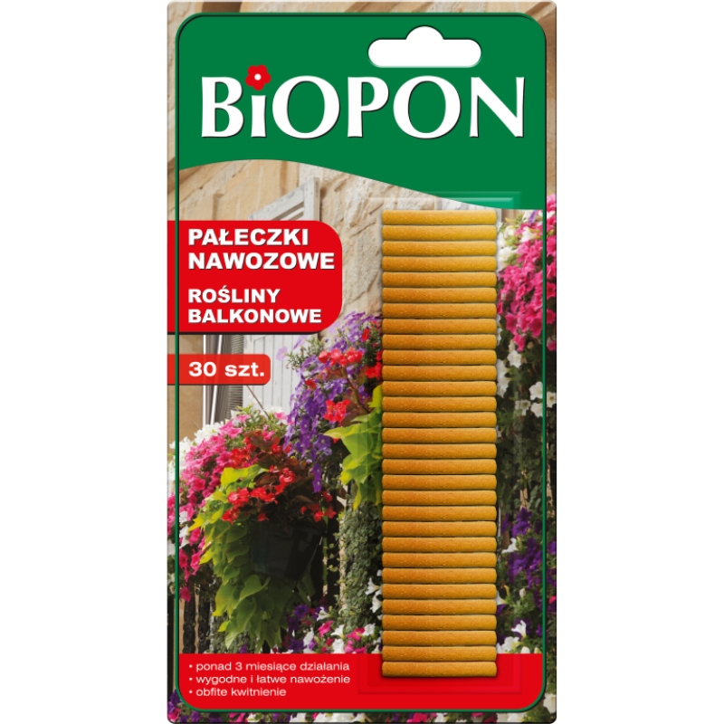 

Pałeczki nawozowe do roślin balkonowych Biopon 30