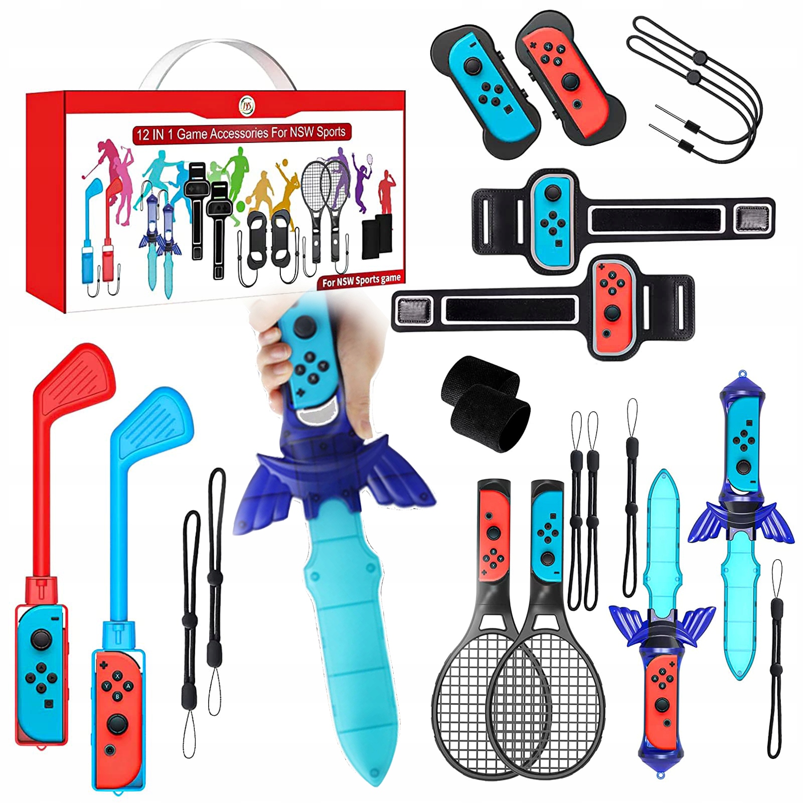 Zestaw do aktywności fizycznej do Switch Oled Golf Tenis Sports 12 w 1