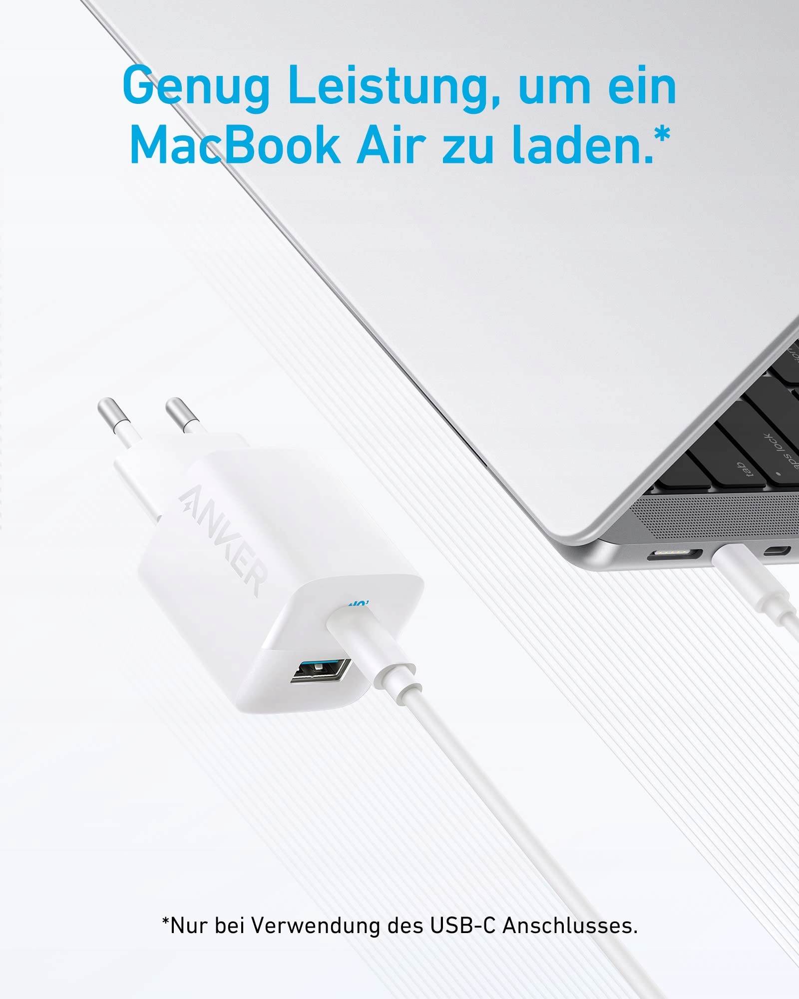 ANKER Ładowarka USB C 33W Kompaktowa 2 Porty iPhone 15 14 Galaxy iPad Biała — miniatura 4